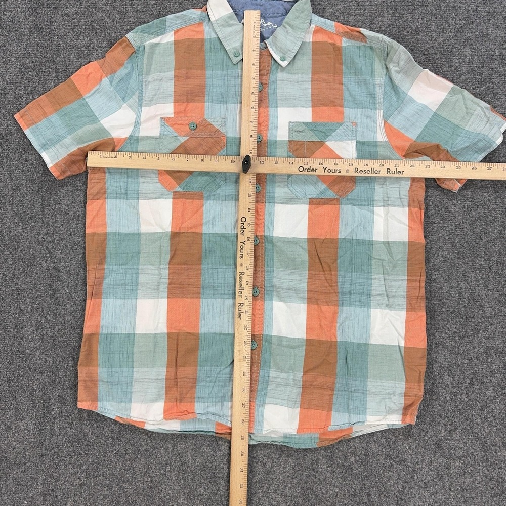 North River Outfitters Shirt Mens L Multicolor Plaid Short Sleeve Button Front - Picture 5 of 6